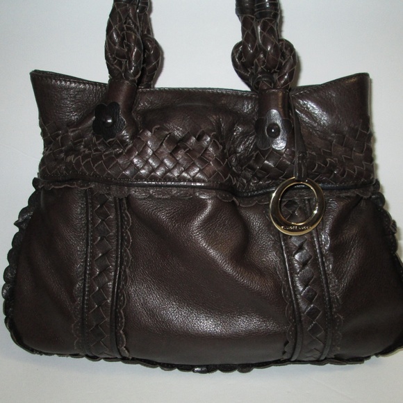 Elliott Lucca Handbags - Elliott Lucca Brown Leather Tote